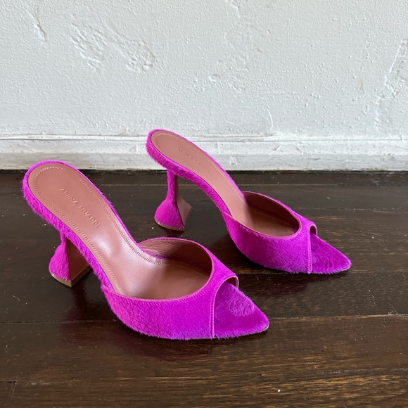 Amina Muaddi Fiona calf skin mules - Picture 7 of 8